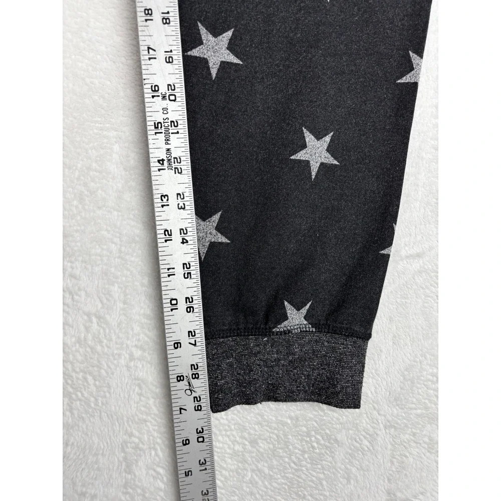Brooklyn Cloth Mens Star Print Joggers Charcoal Grey Sweatpants Size L